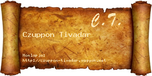 Czuppon Tivadar névjegykártya