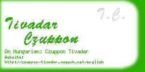 tivadar czuppon business card